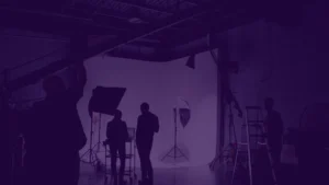 Yurtdışında sinema yüksek lisans için profesyonel film stüdyosu ortamı